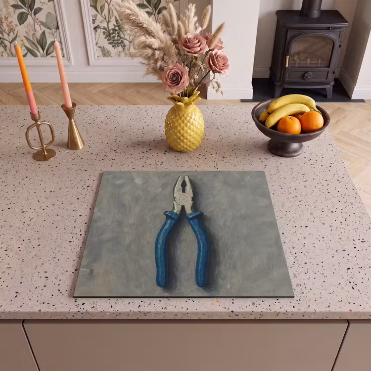 Induction hob protector - Pliers - Painting - Texture - Paint — 3
