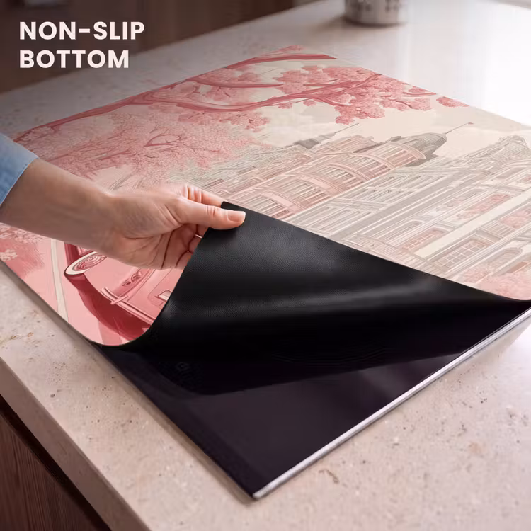 Induction hob protector - City - Car - Pink — 5