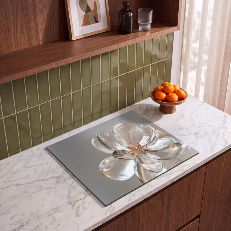 Induction hob protector - Flower - Glasses - Translucent — 4