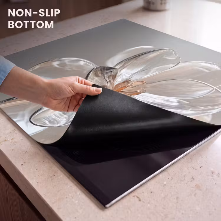 Induction hob protector - Flower - Glasses - Translucent — 5