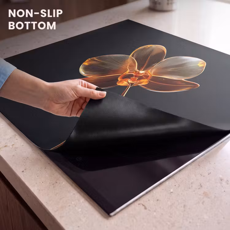 Induction hob protector - Orchid - Transparent - Flower — 5