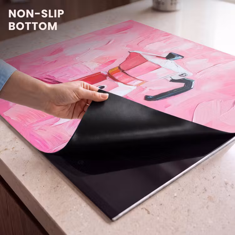 Induction hob protector - Pink - Paint - Coffee — 5