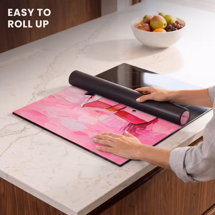 Induction hob protector - Pink - Paint - Coffee — 6