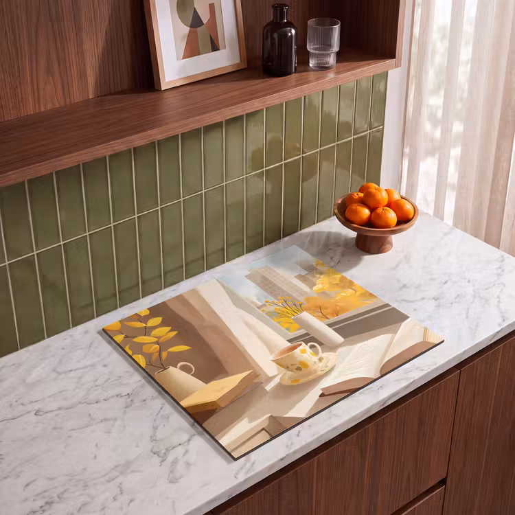 Induction hob protector - Tea - Book - Tea - Autumn — 4