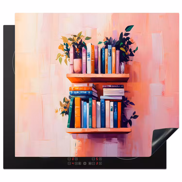 Induction hob protector - Shelves - Books - Leaves — 1