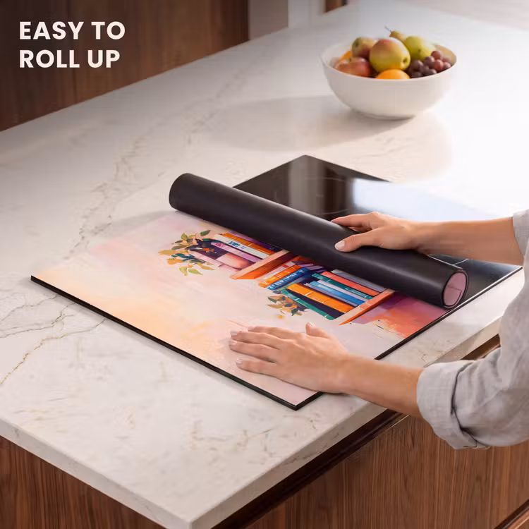 Induction hob protector - Shelves - Books - Leaves — 6