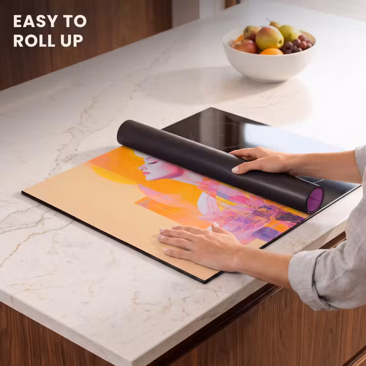 Induction hob protector - Abstract - Portrait - Woman - Colorful — 6