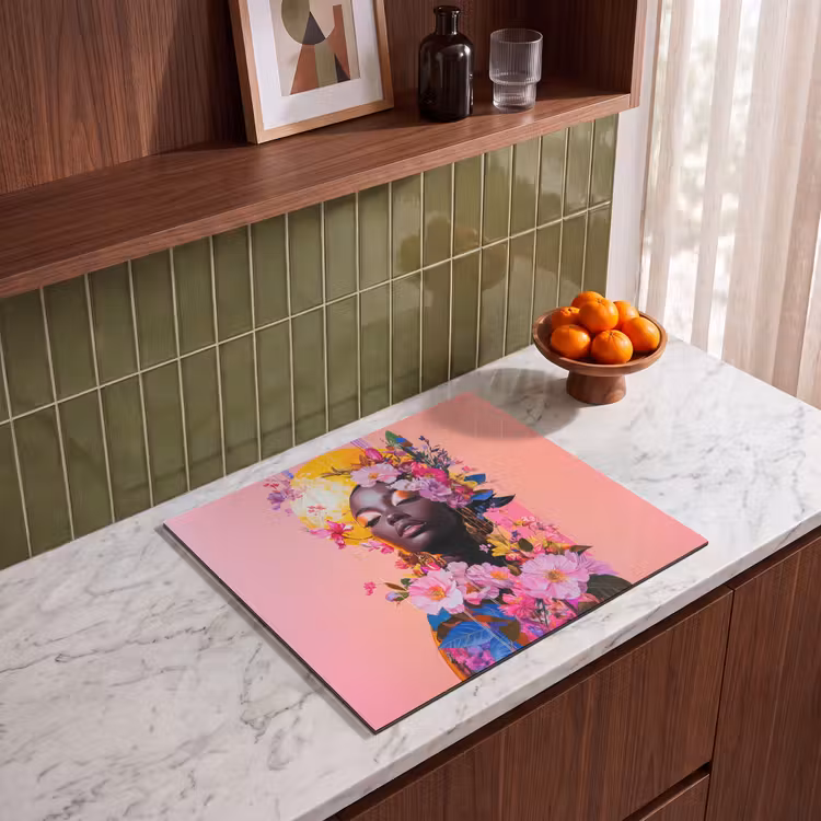Induction hob protector - Colorful - Flowers - Woman - Sun — 4