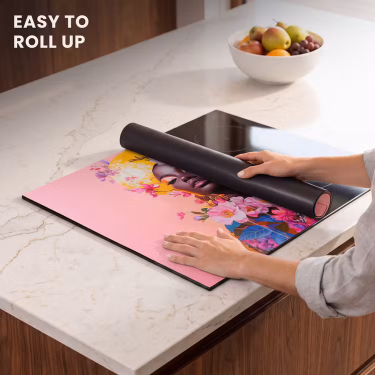 Induction hob protector - Colorful - Flowers - Woman - Sun — 6