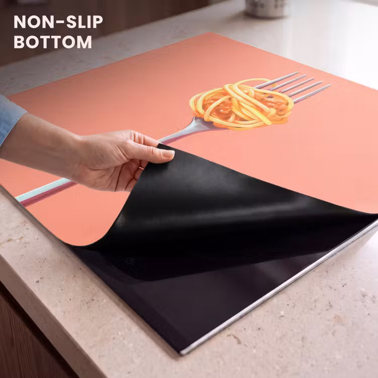 Induction hob protector - Fork - Spaghetti - Artistic - Pink — 5