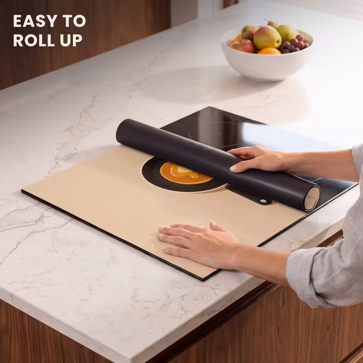 Induction hob protector - Pancake - Frying pan - Butter - Minimalist — 6
