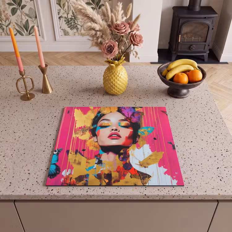 Induction hob protector - Woman - Abstract - Colorful — 3
