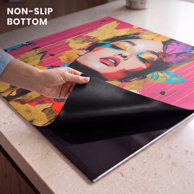 Induction hob protector - Woman - Abstract - Colorful — 5