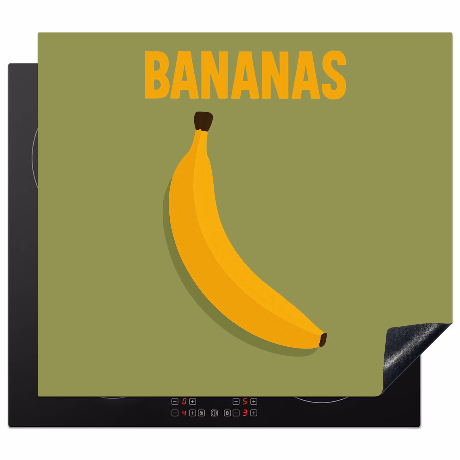 Induction hob protector - Banana - Minimalist - Yellow — 1