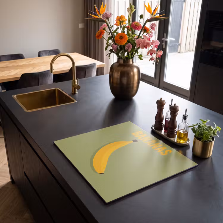 Induction hob protector - Banana - Minimalist - Yellow — 2