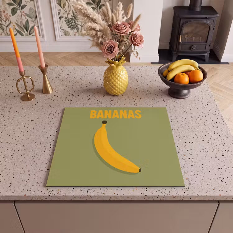 Induction hob protector - Banana - Minimalist - Yellow — 3