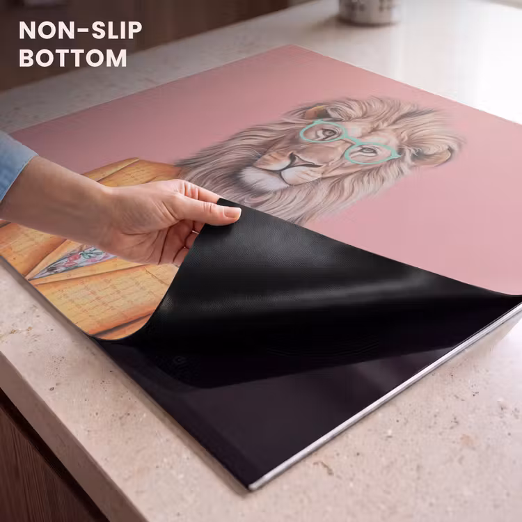 Induction hob protector - Lion - Suit - Checkered - Glasses — 5