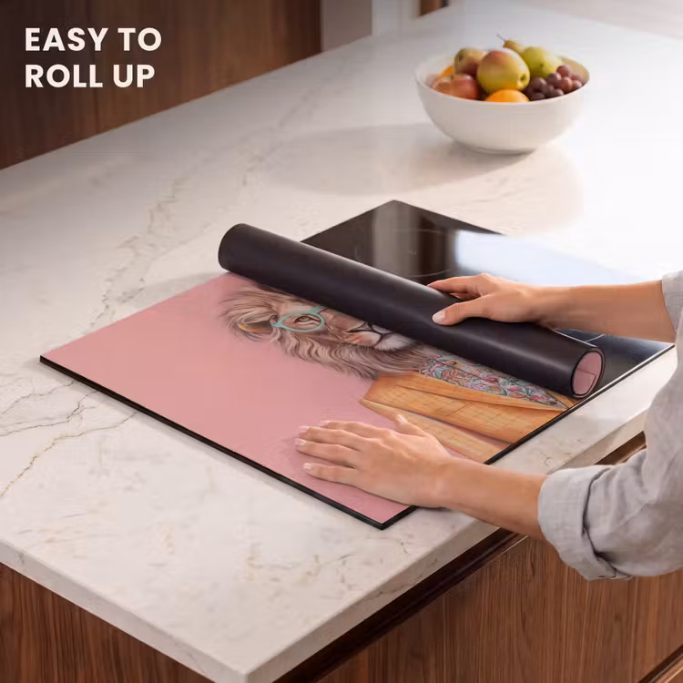 Induction hob protector - Lion - Suit - Checkered - Glasses — 6