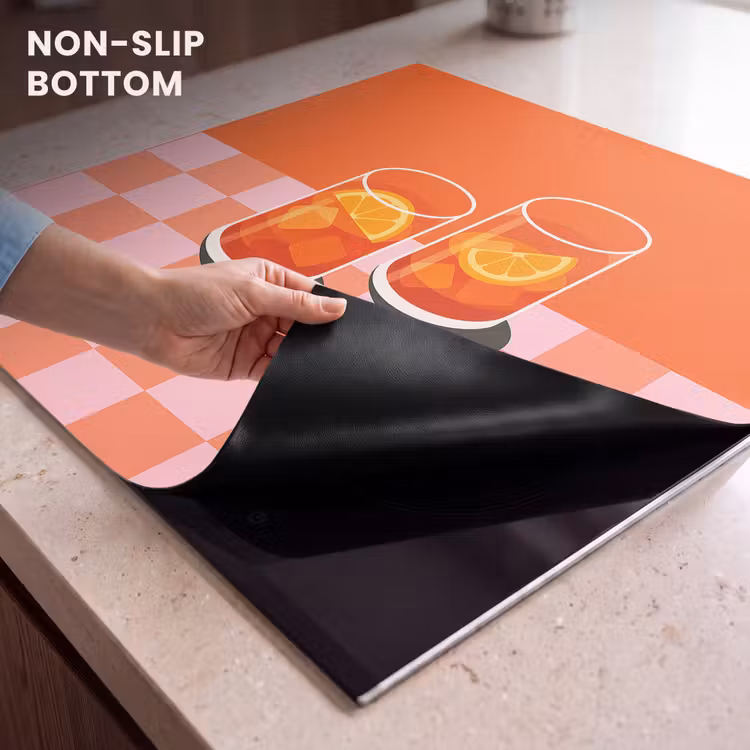 Induction hob protector - Orange - Glasses - Orange — 5