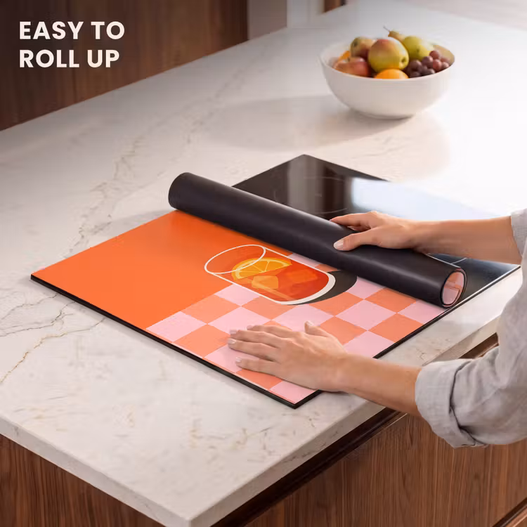 Induction hob protector - Orange - Glasses - Orange — 6