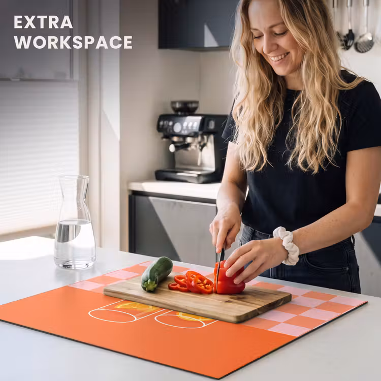 Induction hob protector - Orange - Glasses - Orange — 7