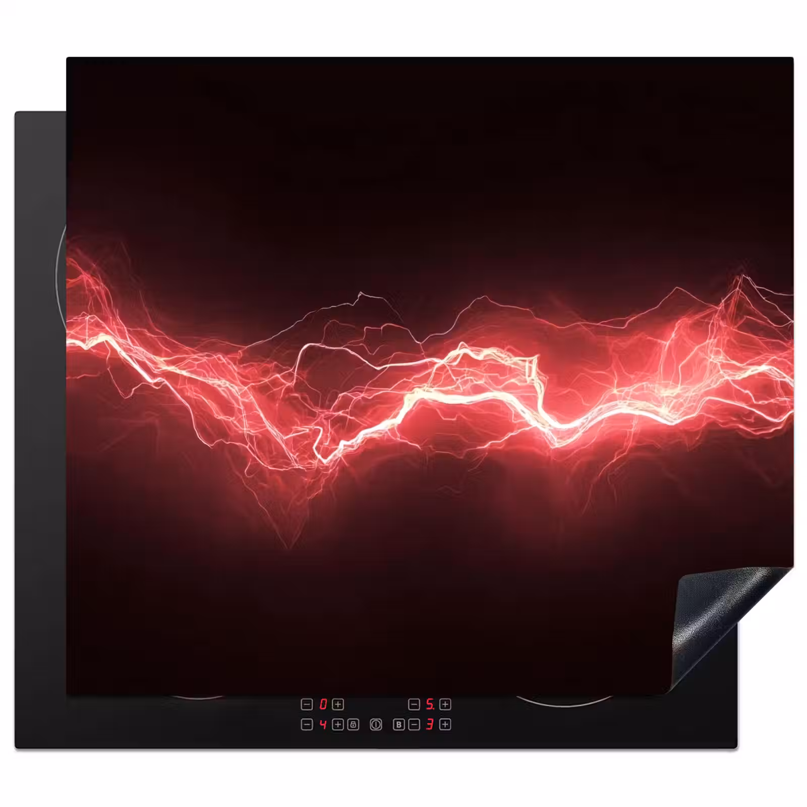 Induction hob protector - Gaming - Red - Electricity - Energy - Line — 1