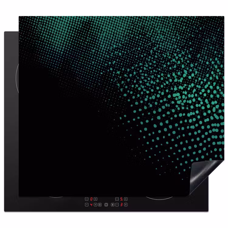 Induction hob protector - Gaming - Dots - Green - Blur — 1