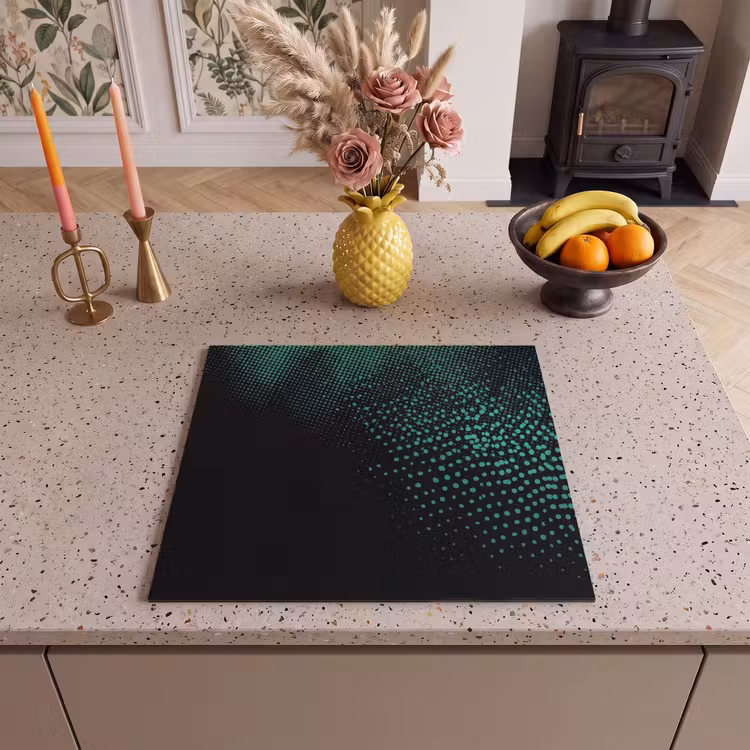 Induction hob protector - Gaming - Dots - Green - Blur — 3