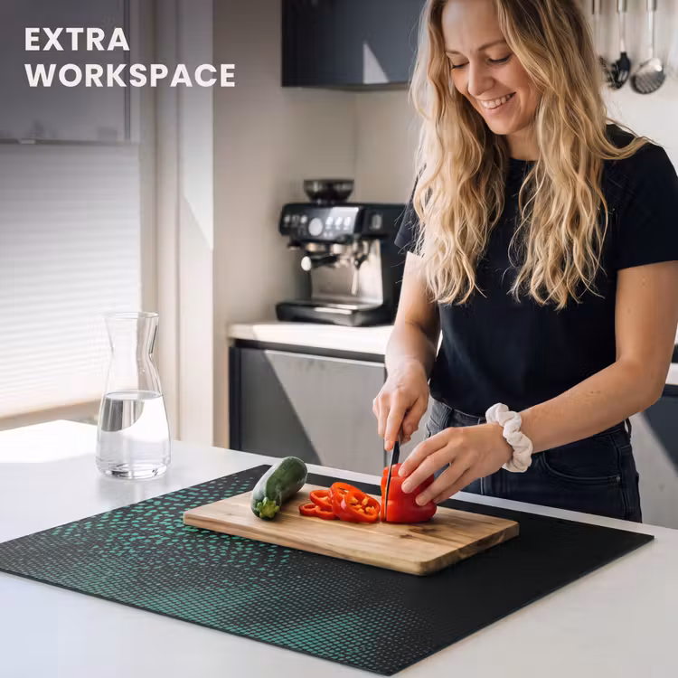 Induction hob protector - Gaming - Dots - Green - Blur — 7