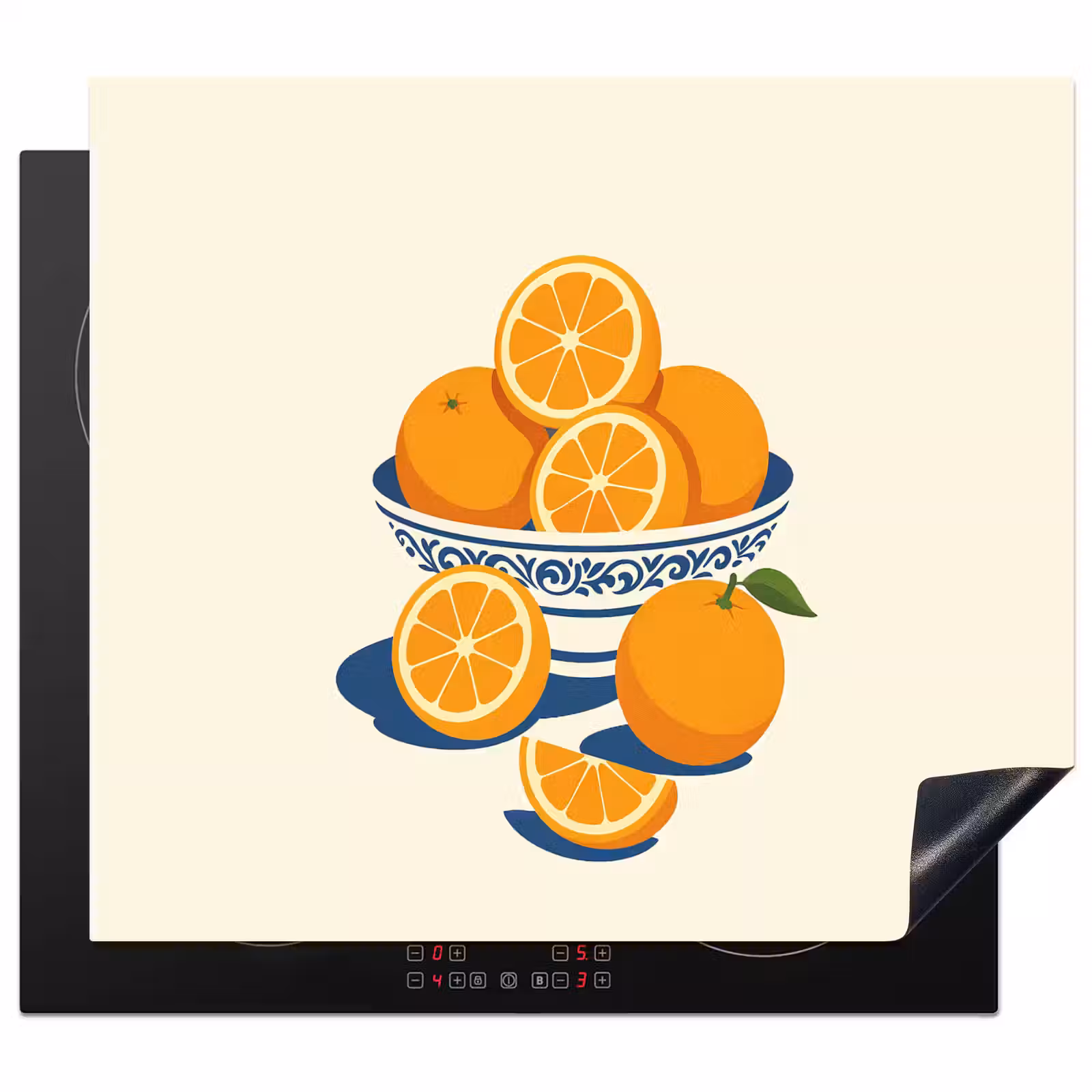 Induction hob protector - Bowl - Minimalist - Orange - Oranges — 1