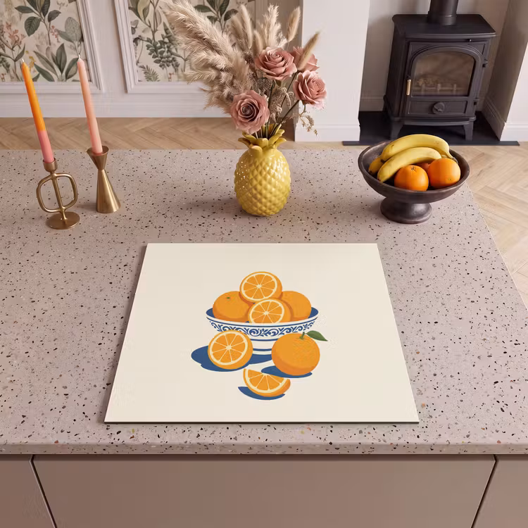 Induction hob protector - Bowl - Minimalist - Orange - Oranges — 3