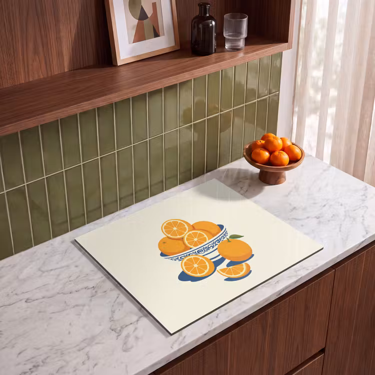 Induction hob protector - Bowl - Minimalist - Orange - Oranges — 4
