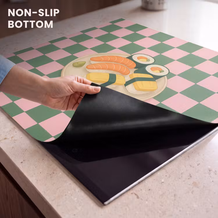 Induction hob protector - Sushi - Plate - Blocked - Green — 5