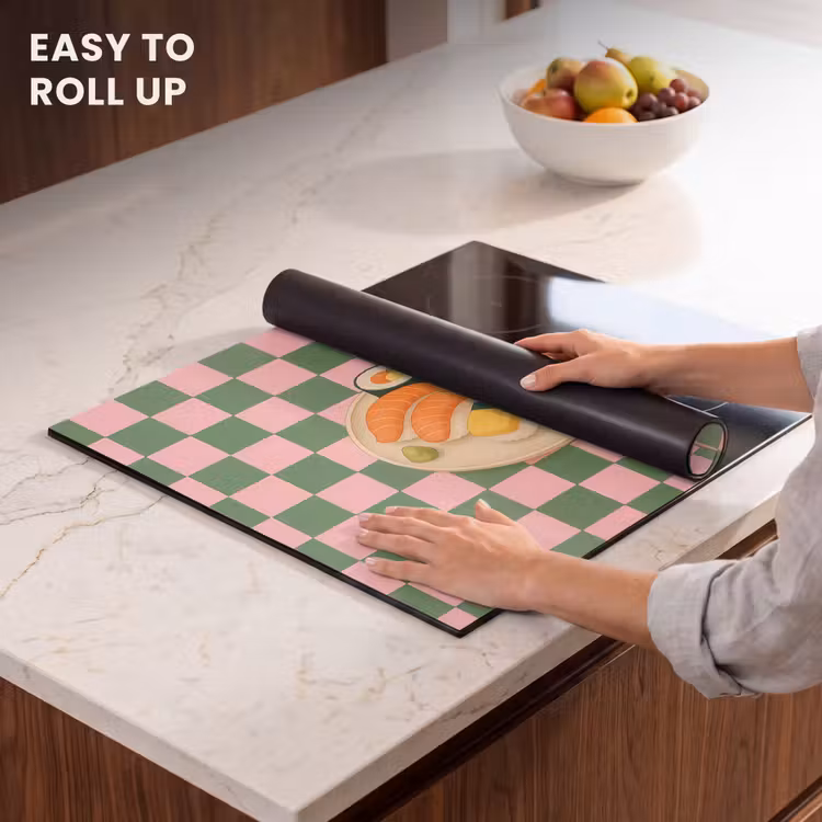 Induction hob protector - Sushi - Plate - Blocked - Green — 6