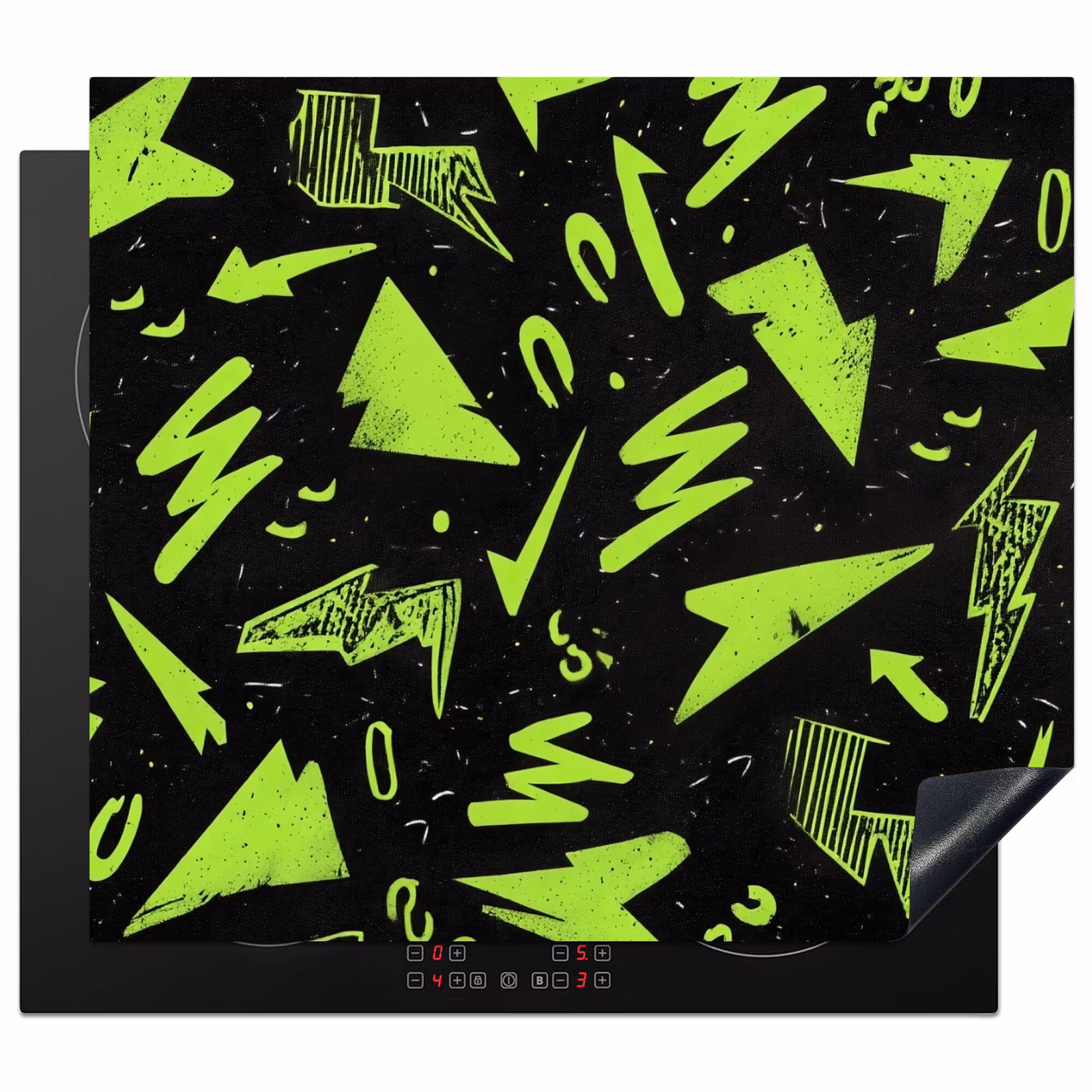 Induction hob protector - Gaming - Shapes - Arrows - Abstract - Black — 1