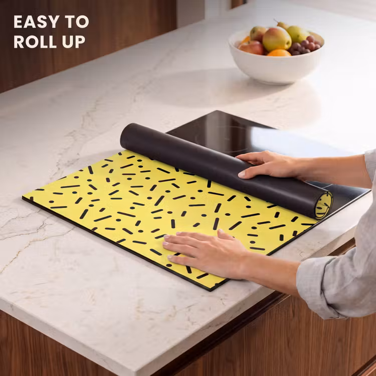 Induction hob protector - Gaming - Dots - Stripes - Yellow — 6
