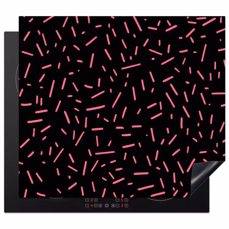 Induction hob protector - Gaming - Stripes - Pink - Abstract — 1