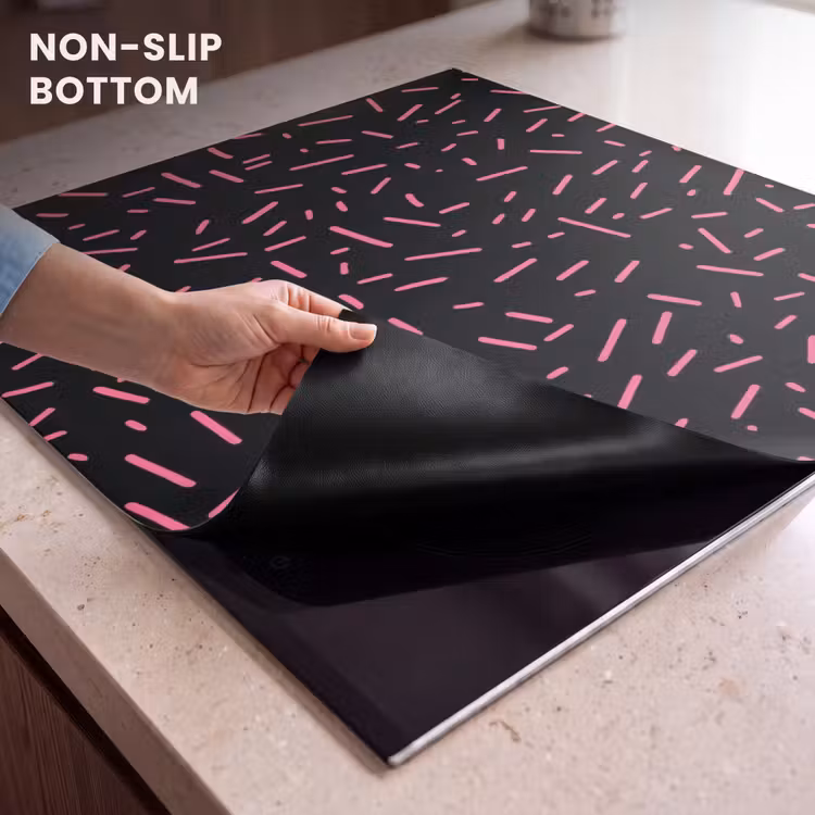 Induction hob protector - Gaming - Stripes - Pink - Abstract — 5