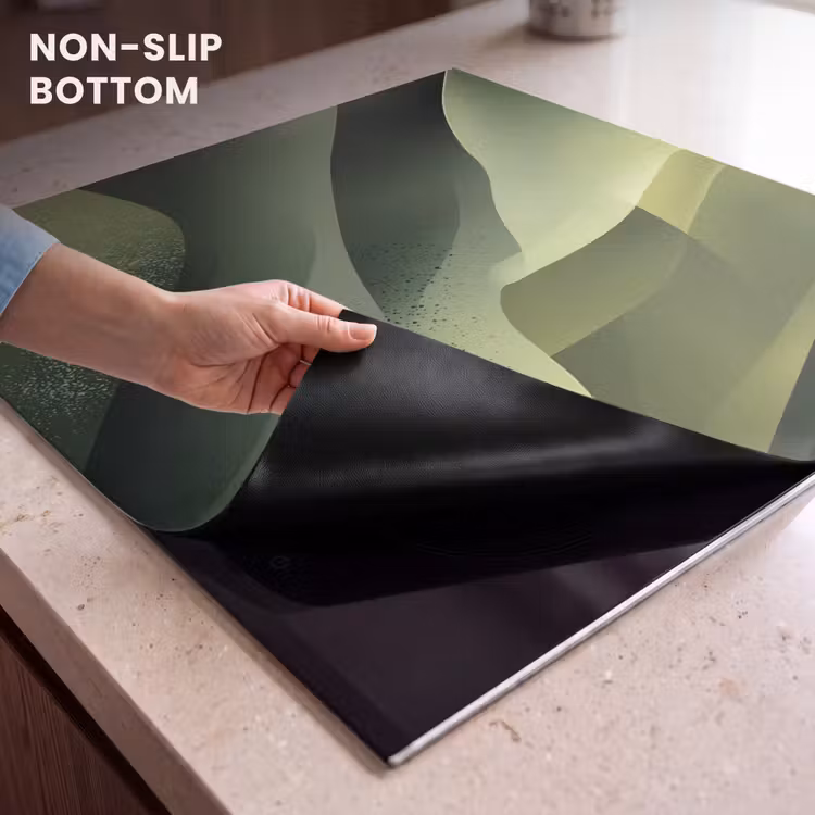 Induction hob protector - Gaming - Waves - Abstract - Hills - Green — 5