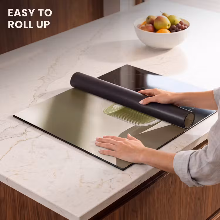 Induction hob protector - Matcha - Glass - Green - Minimalist — 6