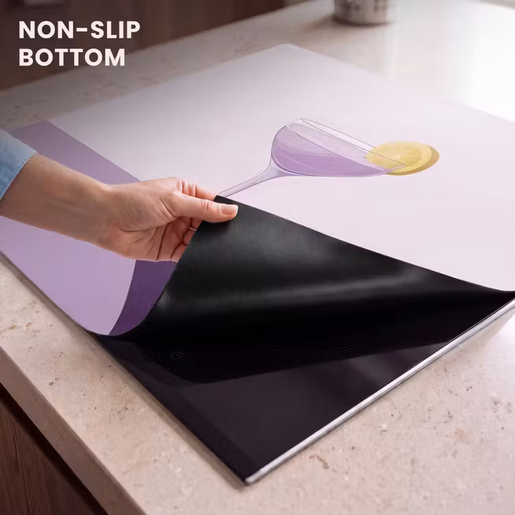 Induction hob protector - Cocktail - Purple - Minimalist - Lemon — 5