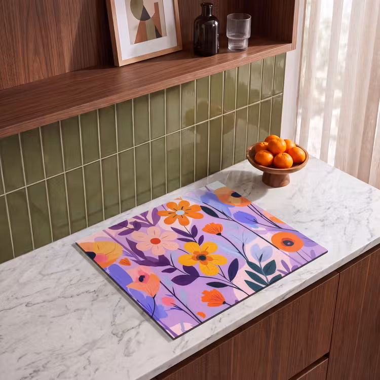 Induction hob protector - Flowers - Colorful - Leaves — 4