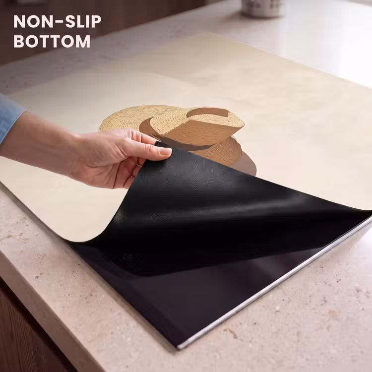 Induction hob protector - Hat - Minimalist - Shade - Beige — 5
