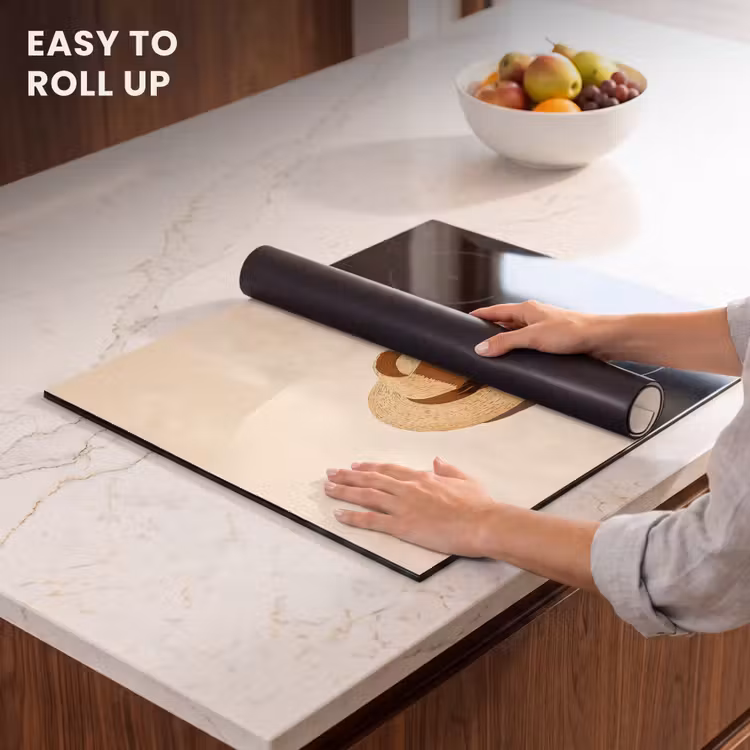 Induction hob protector - Hat - Minimalist - Shade - Beige — 6