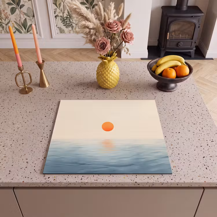 Induction hob protector - Sun - Orange - Sea — 3