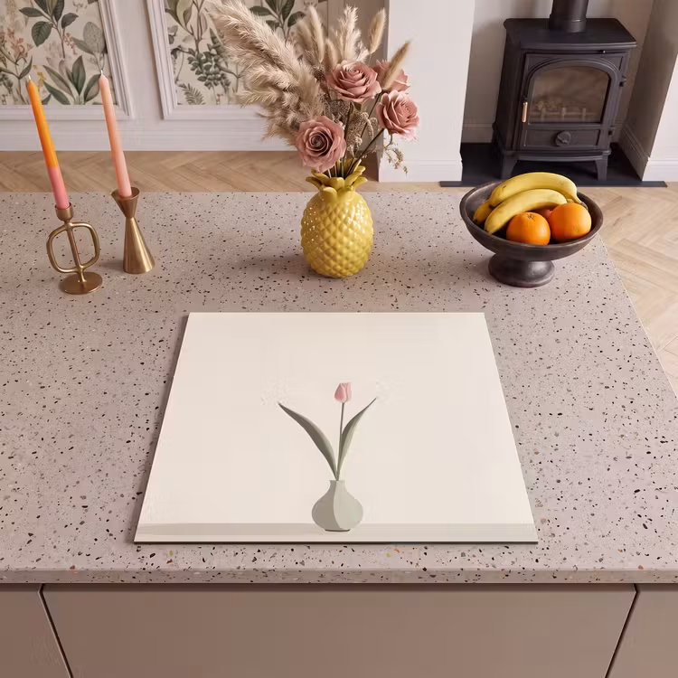 Induction hob protector - Tulip - Vase - Beige — 3