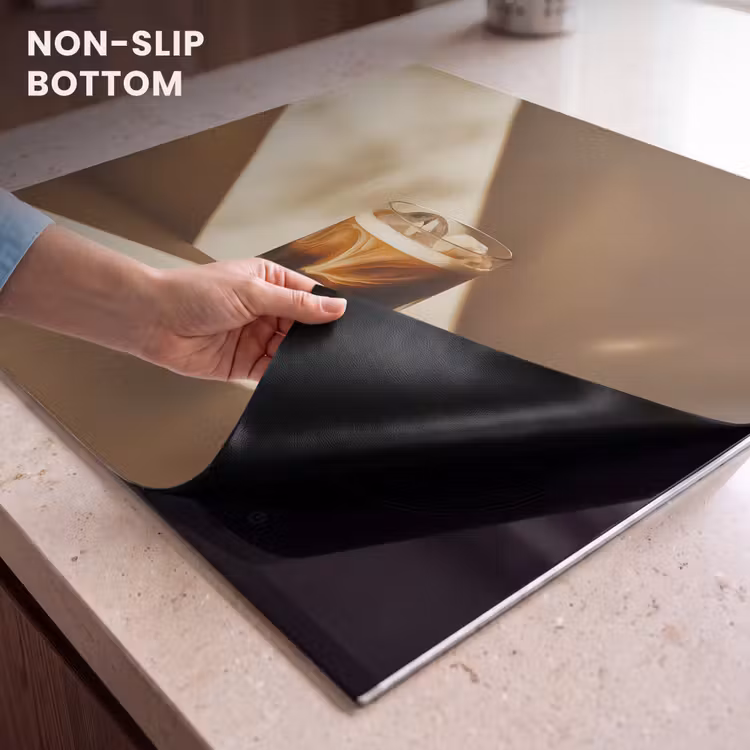 Induction hob protector - Glass - Iced Coffee - Shade - Brown — 5