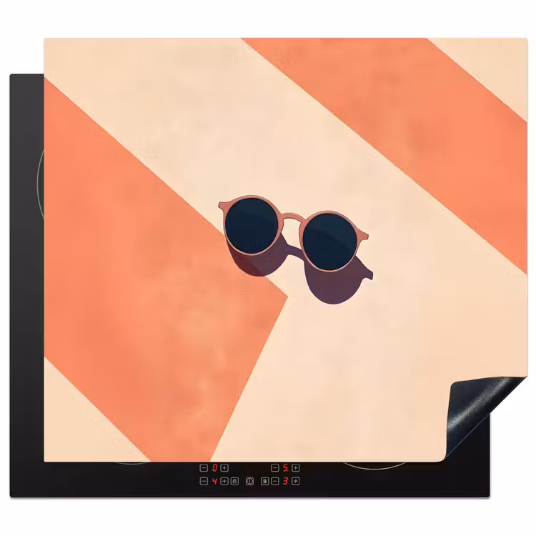Induction hob protector - Sunglasses - Shade - Orange - Minimalist — 1