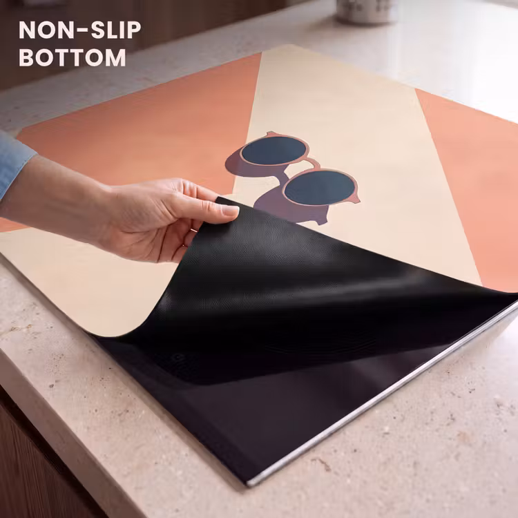 Induction hob protector - Sunglasses - Shade - Orange - Minimalist — 5