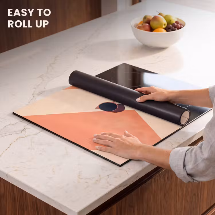 Induction hob protector - Sunglasses - Shade - Orange - Minimalist — 6